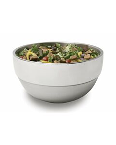 Vollrath 10 1/10 QT. Round Double-Wall Stainless Steel Serving Bowl 46669