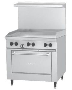 Garland G36-G36R G Series 36" Gas Restaurant Range with 26" Oven - 92,000 BTU