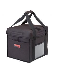 Cambro GoBag GBD101011110 Black Insulated Food Delivery Bag, Small Folding - 10" x 10" x 11"
