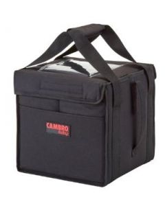 Cambro GoBag GBD121515110 Black Insulated Food Delivery Bag, Medium Folding - 12" x 15" x 15"
