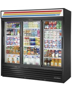 True GDM-69-HC-LD 78" Refrigerated Sliding Glass Door Merchandiser