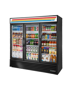 True GDM-72-HC~TSL01 Glass Swing Door Refrigeration Merchandiser