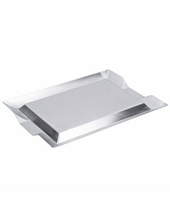 Vollrath Small Rectangular Stainless Steel Serving Trays 12" x 9" 82093