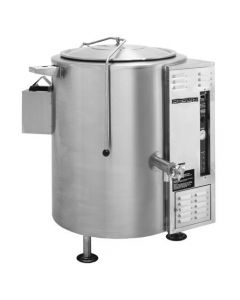 Crown Steam GL-100E Stationary Gas Steam Kettle - Tri-Leg, 2/3 Jacket, Gas 100 gal - 150k BTU