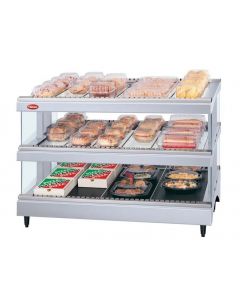 Hatco GR3SDS-39D Glo-Ray 39" Self Service Glass Merchandising Display Warmer- 3 Shelves
