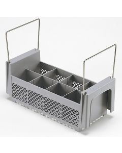 Cambro 8FB434 8 Compartment Half Flatware Basket with Handles