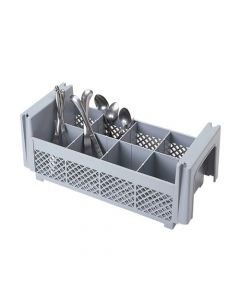 Cambro 8FBNH434 8Compartment 1/2 Flatware Basket/No Handles