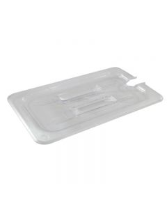 Zanduco 1/4 Size Food Pan Polycarbonate Slotted Cover