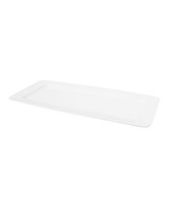 Tableware Solutions William-Fine Bone - 12.75" Gambol Rectangular Platter 30 / case pack JX34-A005-02