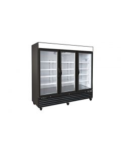 Kool It KGF-72DV 81" Triple Glass Door Display Freezer - 72 Cu. Ft.