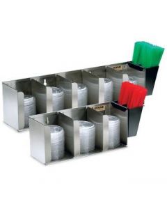 San Jamar Adjustable Lid Organizers, 5 Stacks L1022