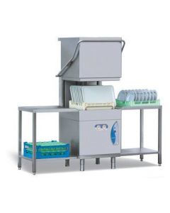 Lamber L25EKDPS 60 Racks/Hour High Temperature Pass Through Dishwasher with Drain Pump 208-240v
