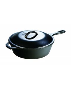 Lodge 3qt Chicken Fryer with Iron Cover L8CF3