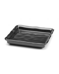 Elite Global Solutions Square Organic Edge Tray Black M1010-B