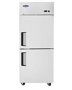 Atosa MBF8010GR 29" Top Mount Two Divided Door Refrigerator - Right Hinged