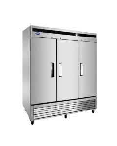 Atosa MBF8504GR 82" Bottom Mount Solid Three Door Reach-In Freezer