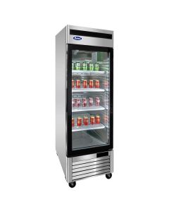 Atosa MCF8701GR 27" Bottom Mount Single Glass Door Reach In Merchandiser Freezer