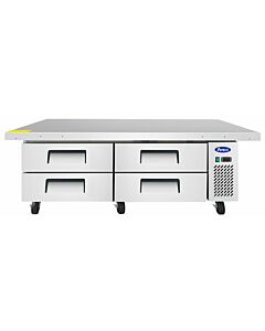 Atosa MGF8454GR 76" Extended Top Chef Base with 72" Four Drawer