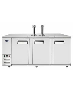 Atosa MKC90GR 90'' Stainless Steel Keg Cooler with 2 Dual Tap Towers
