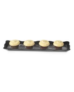 GET ML-112-BK Bake & Brew™ 19" x 5.25" Display Tray, 1" Deep - 12/case