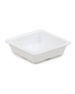 GET ML-122-W Milano™ 6 oz. (8 oz. Rim-Full), 4.75" Square Side Dish, 1"  Deep - 12/case
