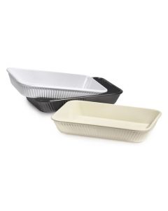 GET ML-156-W Milano™ 3 qt., 13.25" x 9" Casserole Dish, 2" Deep - 6/case
