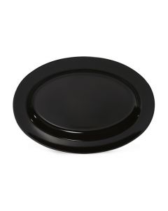GET ML-15-BK Milano™ 18" x 13" Oval Platter, 1.75" Deep - 6/case