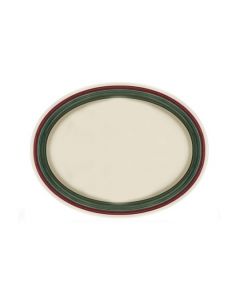 GET OP-120-PO Diamond Portofino™ 12" x 9" Oval Platter - 12/case