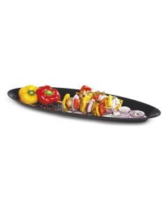 GET OP-2280-BK Milano™ 22.5" x 8" Oval Platter - 6/case