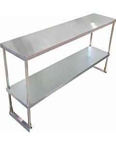 Omcan 12" Depth Stainless Steel Single Deck Overshelf
