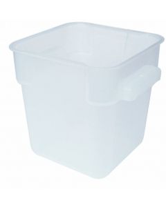 Omcan 8 Qt. Translucent Square Polypropylene Food Storage Container