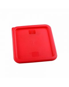 Omcan Red Square Lid for 6 and 8 Qt. Food Storage Container