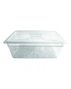 Omcan Full-Size Clear Polycarbonate Food Pan – 8" Deep