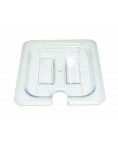 Zanduco Full-Size Food Pan Polycarbonate Slotted Cover - 20-3/4" x 12-4/5"