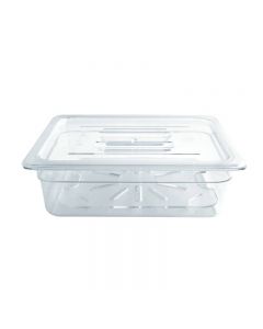 Omcan 1/2 Size Clear Polycarbonate Food Pan – 4" Deep