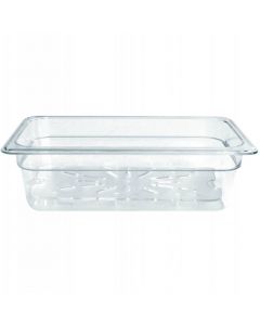 Omcan 1/3 Size Clear Polycarbonate Food Pan – 4" Deep