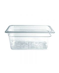 Omcan 1/3 Size Clear Polycarbonate Food Pan – 6" Deep