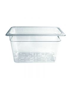 Omcan 1/3 Size Clear Polycarbonate Food Pan – 8" Deep