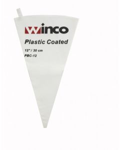 Winco 12" Pastry Bag Cotton W/Plastic Coated PBC-12