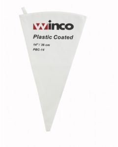 Winco 14" Pastry Bag Cotton W/Plastic Coated PBC-14