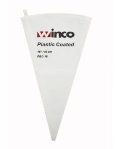 Winco 16" Pastry Bag Cotton W/Plastic Coated   PBC-16
