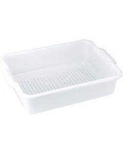 Winco Bus Box, Perforated, White   PLP-5W