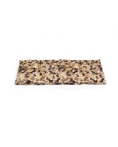 Elite Global Solutions Rectangular Riser with one straight edge River Rock Brown QS2410RRB