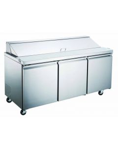 Zanduco 70" Refrigerated Prep Table 15.55 cu. Ft.
