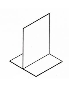 Zanduco 24" x 32" Clear Sneeze Guard with 6" Self-Stand