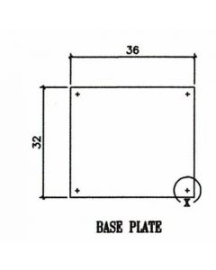 Zanduco 36" x 32" Hanging / Mounting Sneeze Guard