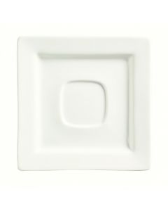World Tableware - Slate 5 7/8" Square Saucer W/Well Ring, 36 / case SL-2