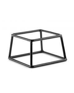 Elite Global Solutions Black Rubber Coated Steel Pedestal 7"x6"x3" SS764-RC