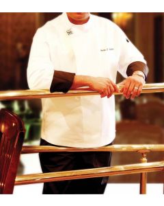Chef Revival Tunic w/Black Cuffs, Chef-Tex Breeze T001-R