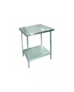 Zanduco 30" Depth Stainless Steel Standard Worktable with Undershelf